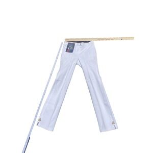 Pamela Henson Women's Elegant White Jeans Size 24 NWT Zipper Fly‎ Button Closure